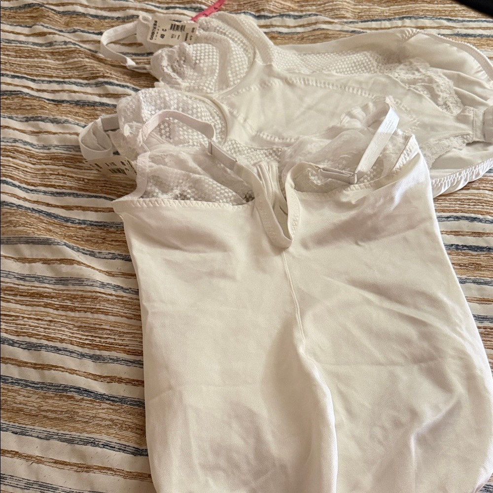 Goddess White Lace Shapewear Bodysuit - Picture 8 of 11